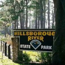 Hillsborough River State Park in Thonotosassa Florida Sign