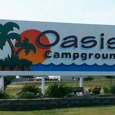 Al's Oasis Campground in Oacoma South Dakota Sign