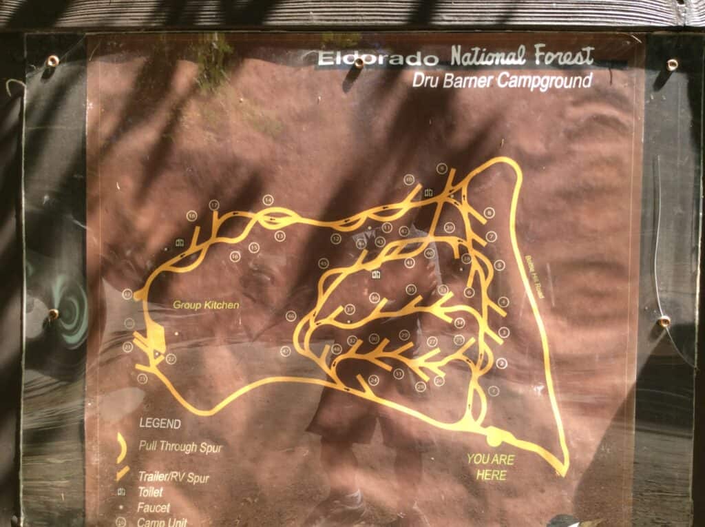 Map of Dru Barner Campground